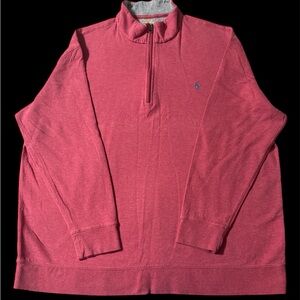 Men's Polo Red Quarter-Zip Sweater